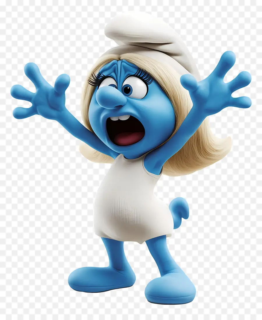 Smurfette，Karakter Biru PNG