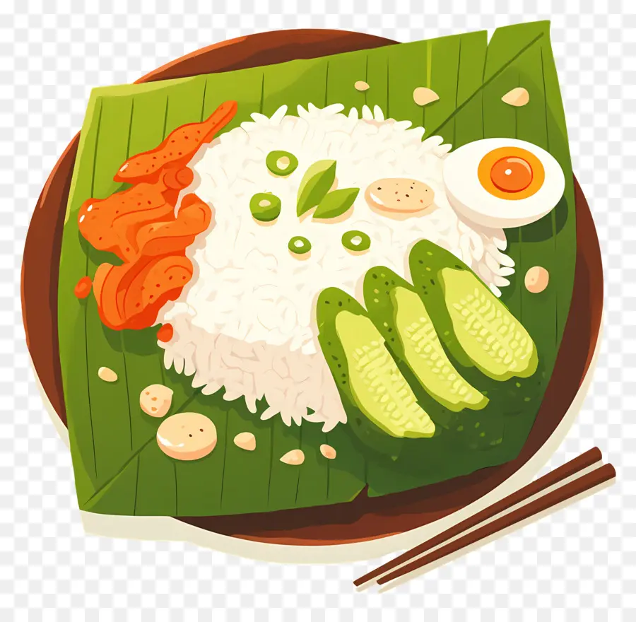 Nasi Lemak，Nasi Dengan Ayam PNG