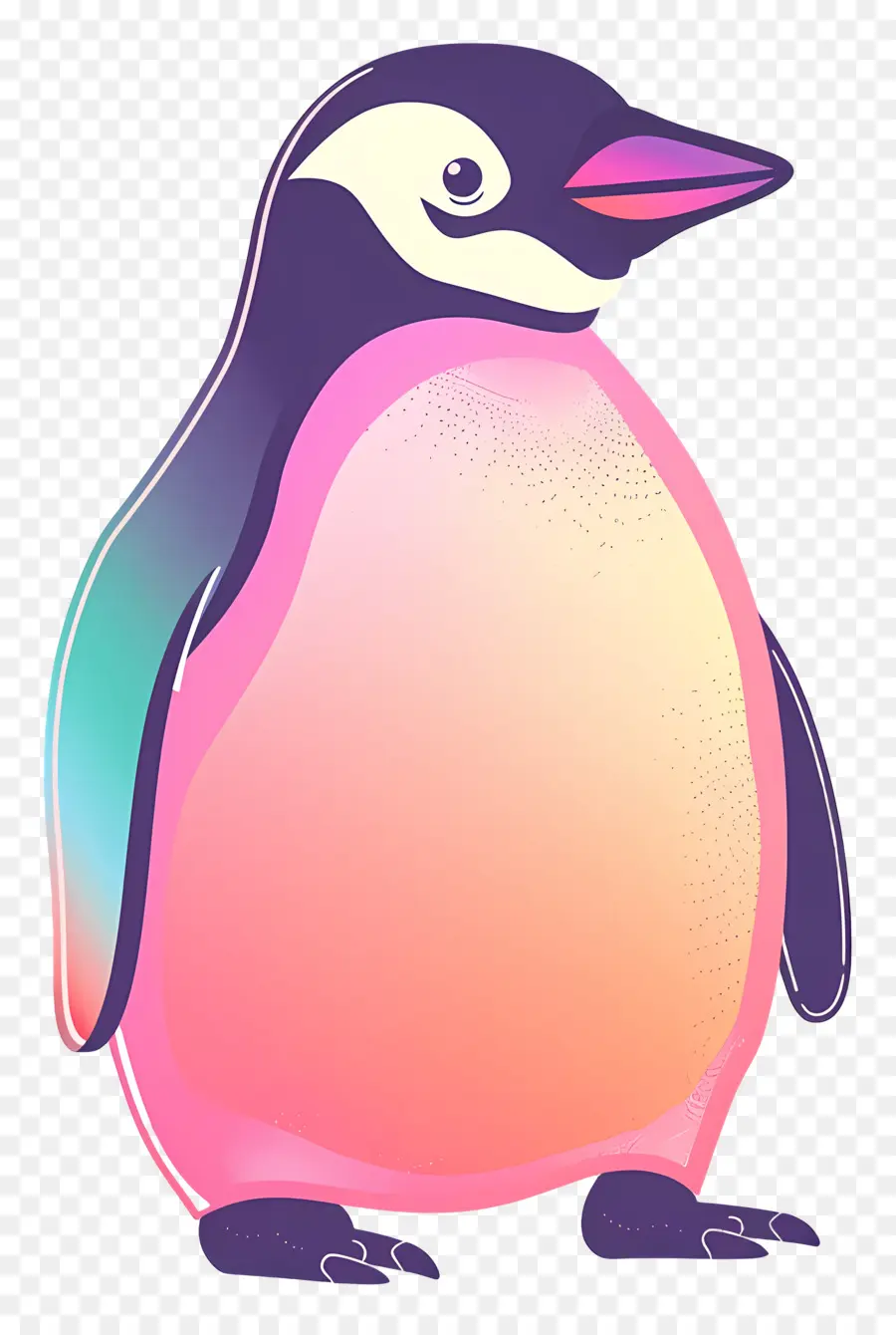 Pinguin Natal，Penguin Berwarna Warni PNG