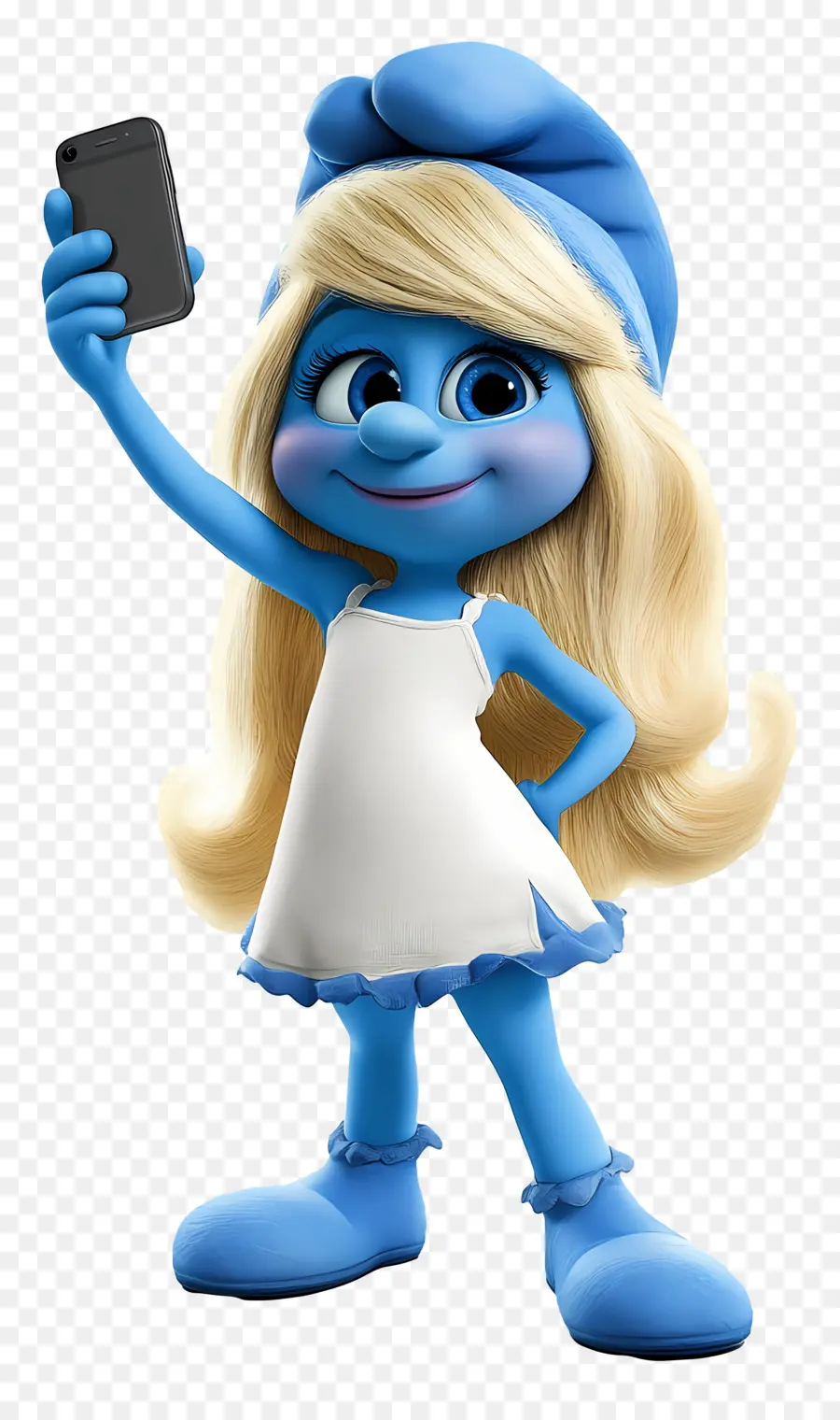 Smurfette，Karakter Kartun Biru PNG