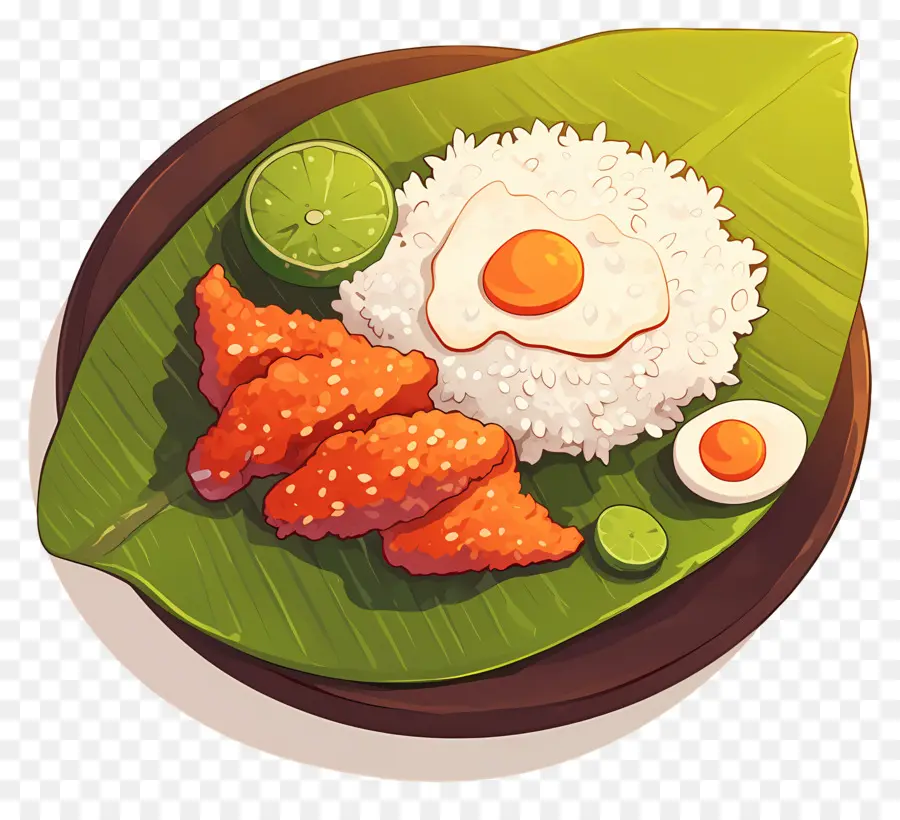 Nasi Lemak，Nasi Dan Ayam PNG