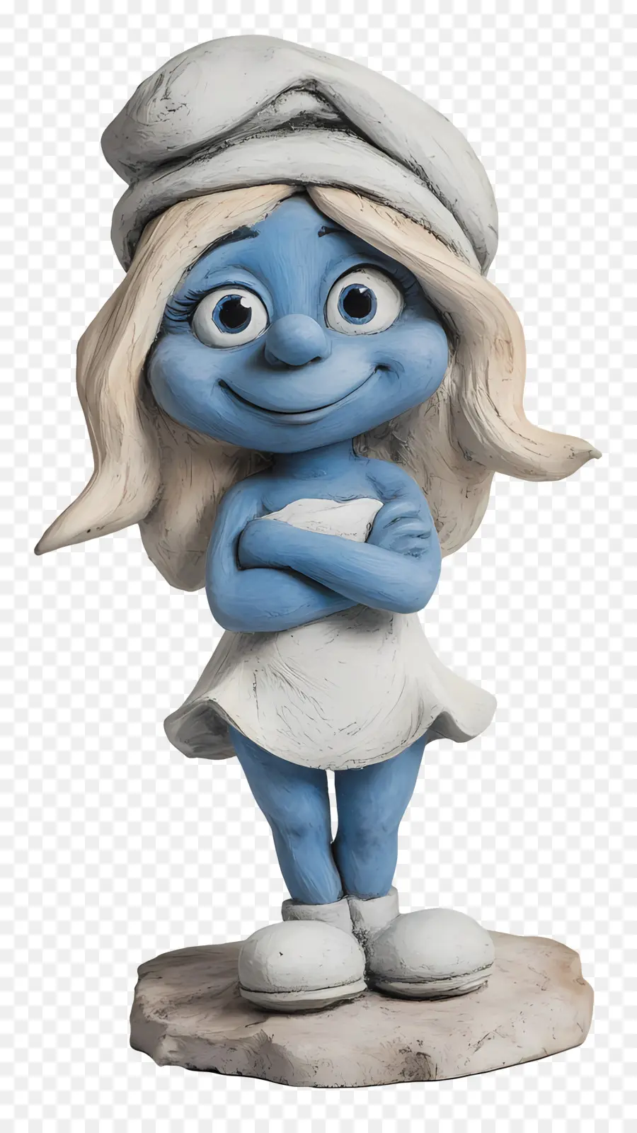 Smurfette，Patung Biru PNG