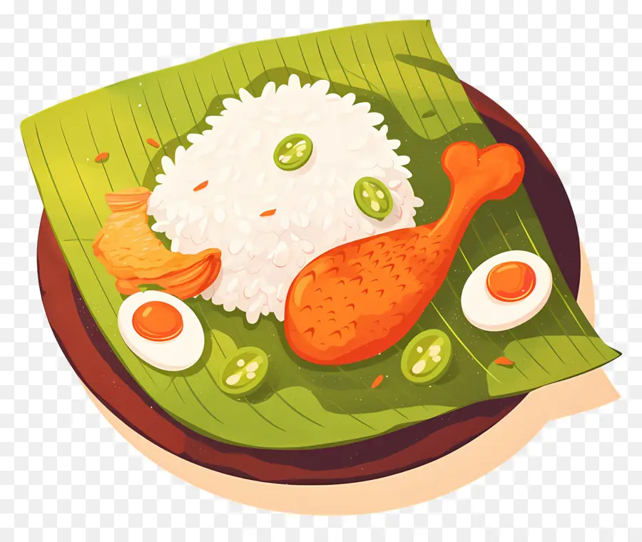 Nasi Lemak，Nasi Dan Ayam PNG