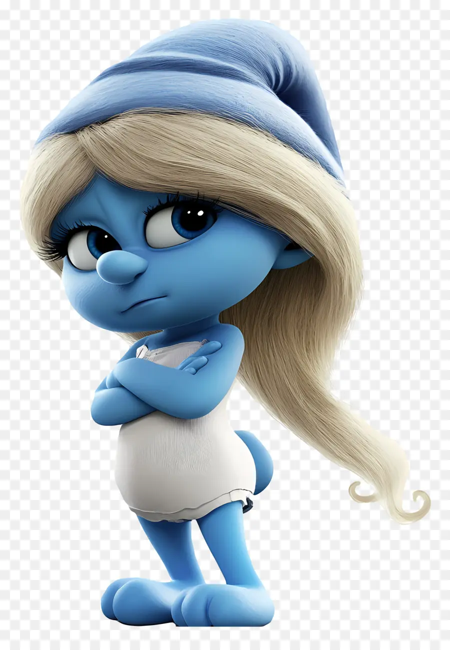 Smurfette，Karakter Biru PNG