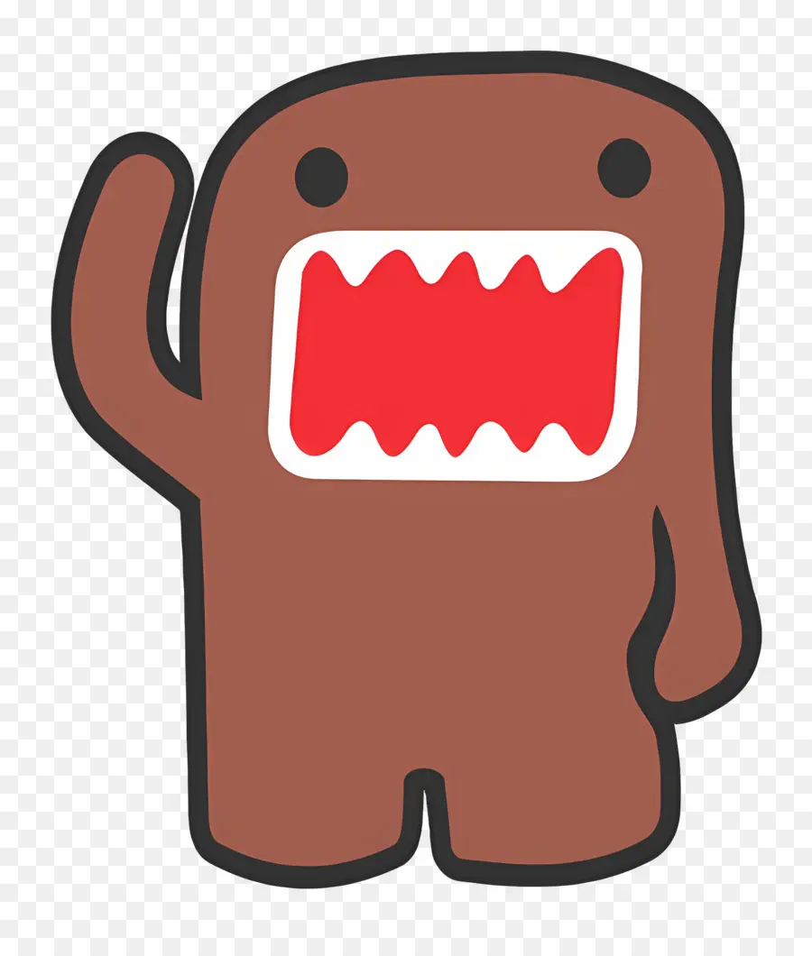 Domo Kun，Monster Coklat PNG