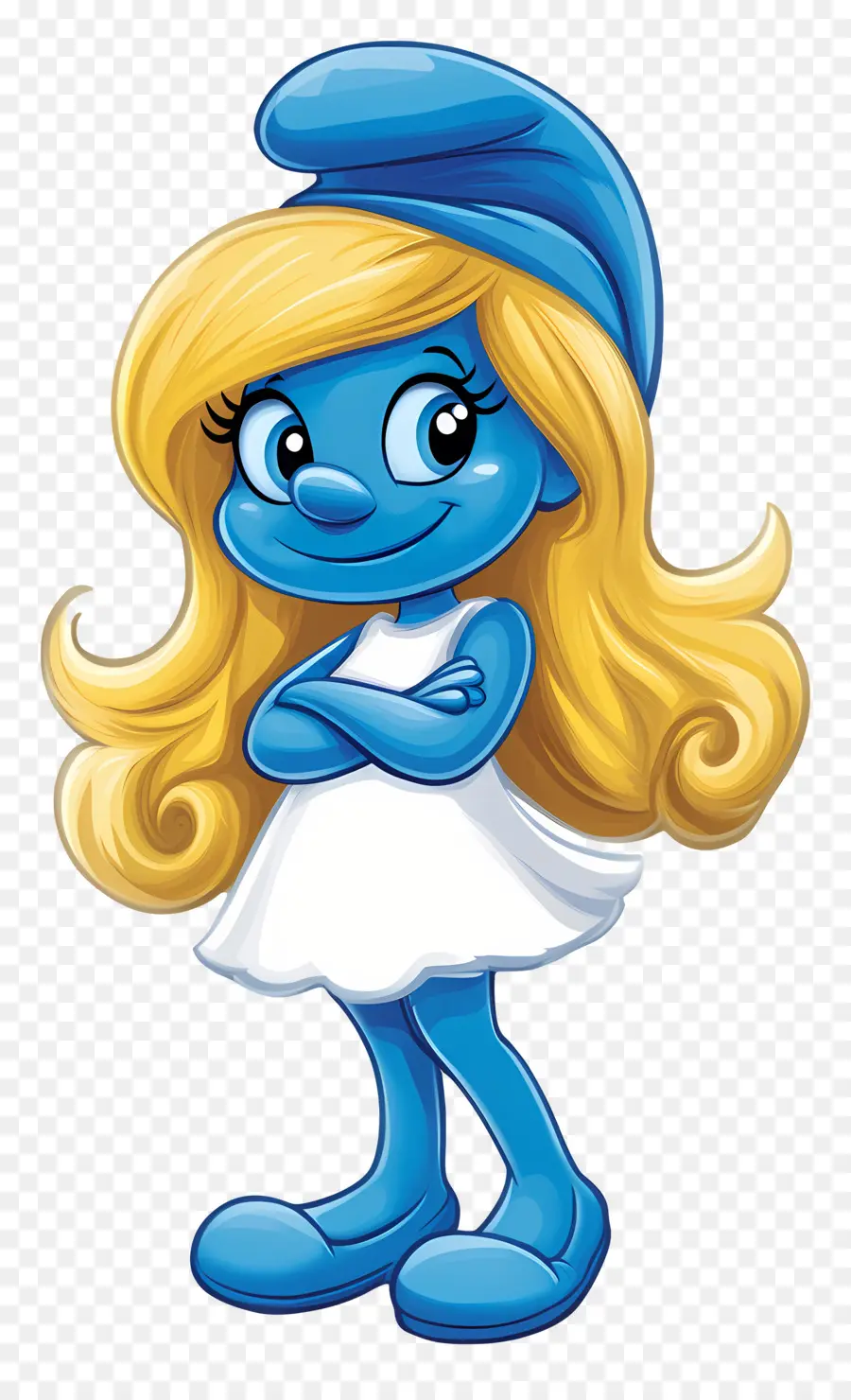 Smurfette，Karakter Kartun Biru PNG