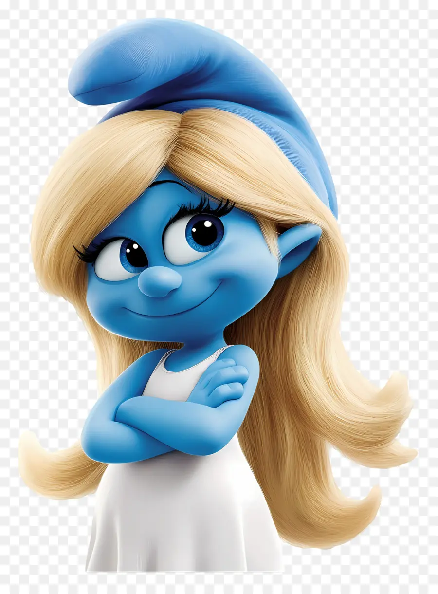 Smurfette，Karakter Biru PNG