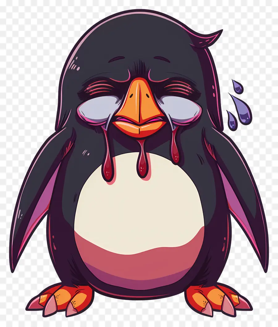 Pinguin Menangis，Pinguin Yang Sedih PNG