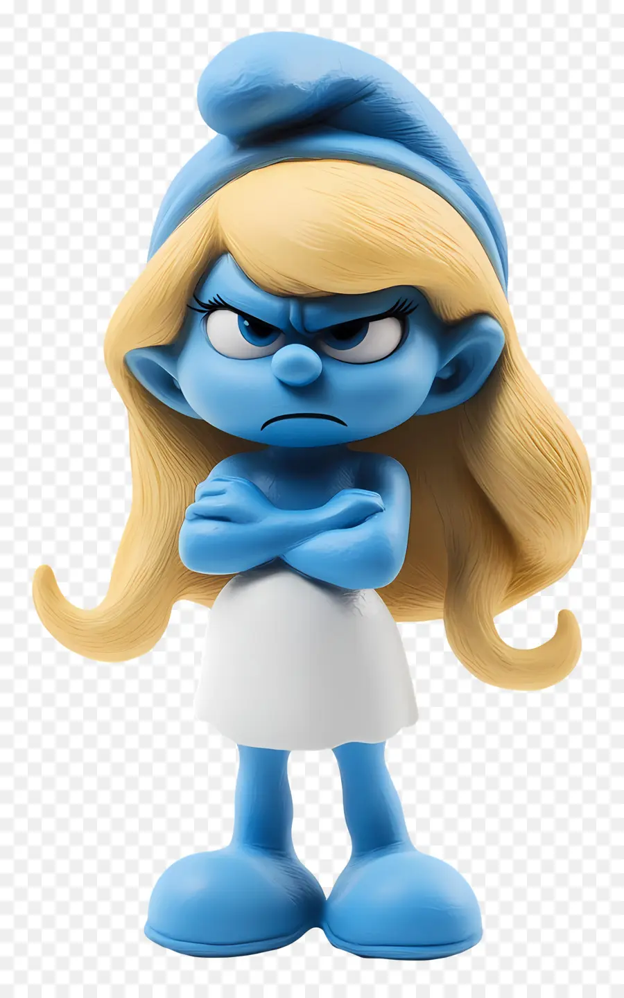 Smurfette，Karakter Kartun Biru PNG