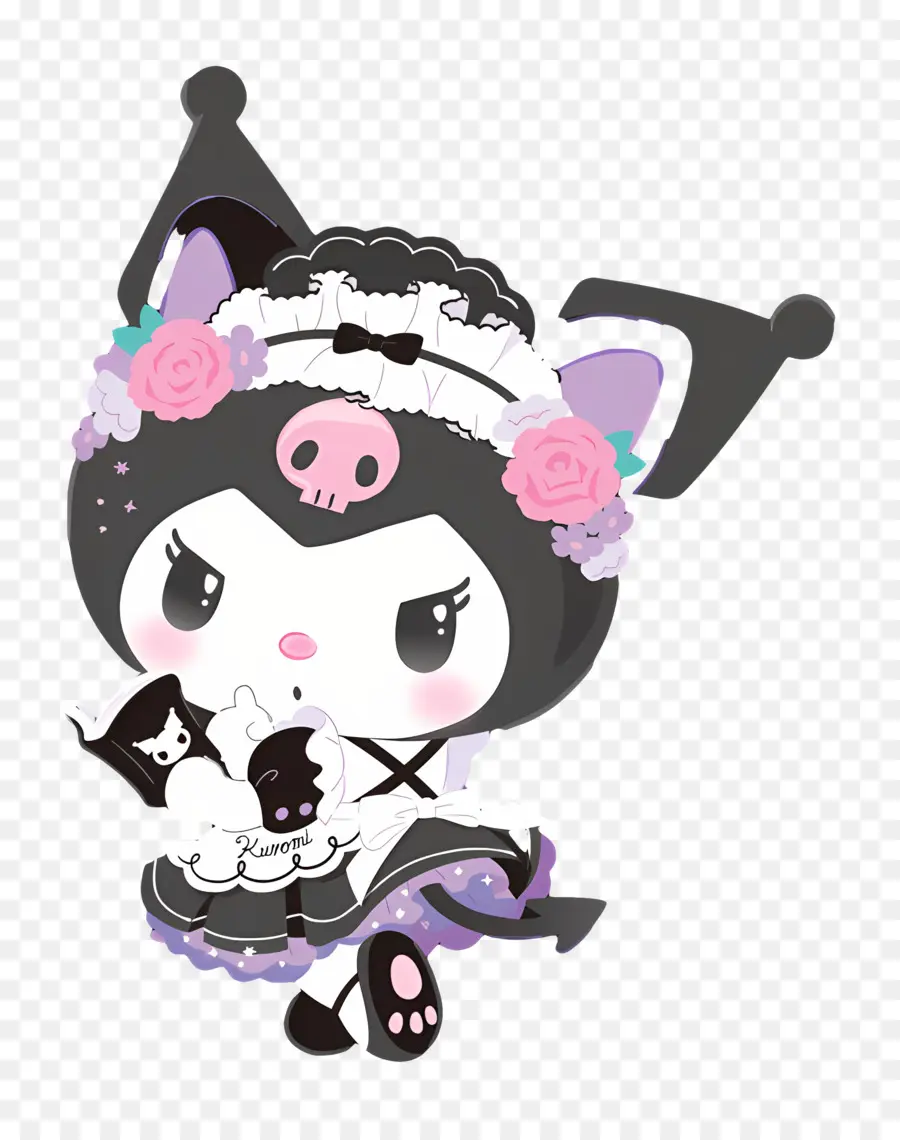 Kuromi，Karakter Hitam Putih PNG