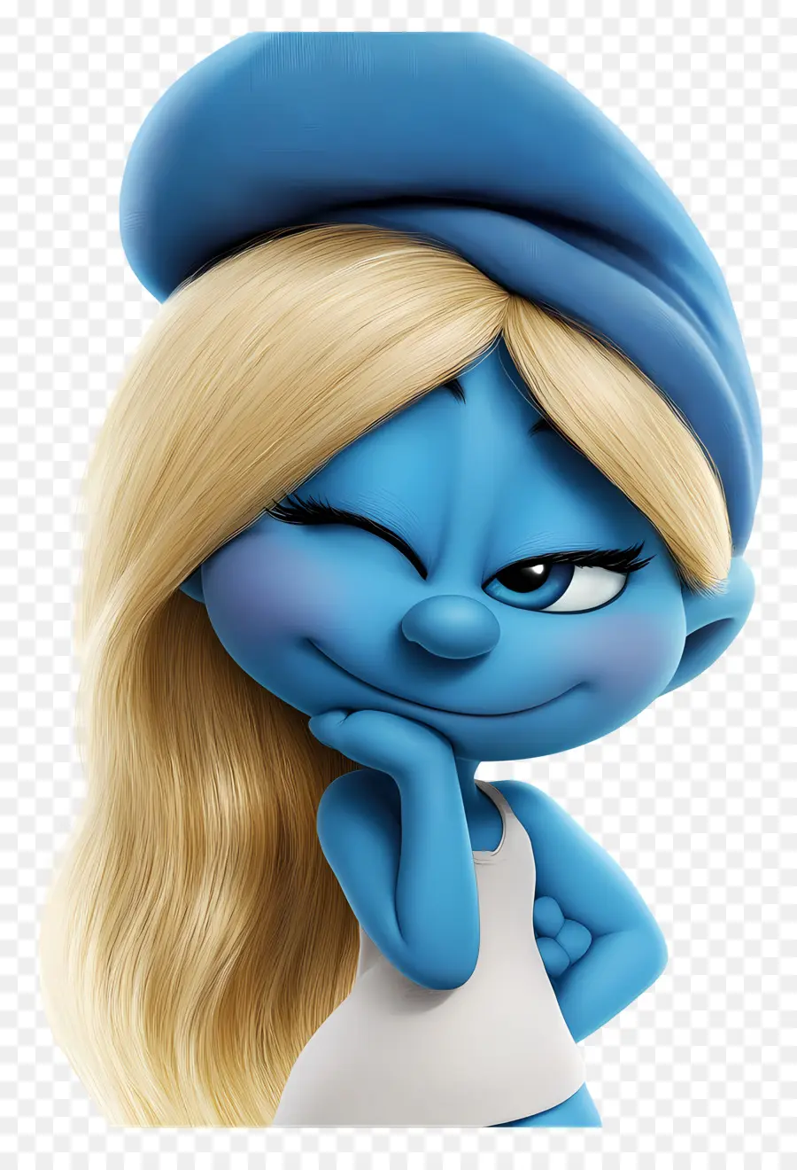 Smurfette，Karakter Kartun Biru PNG