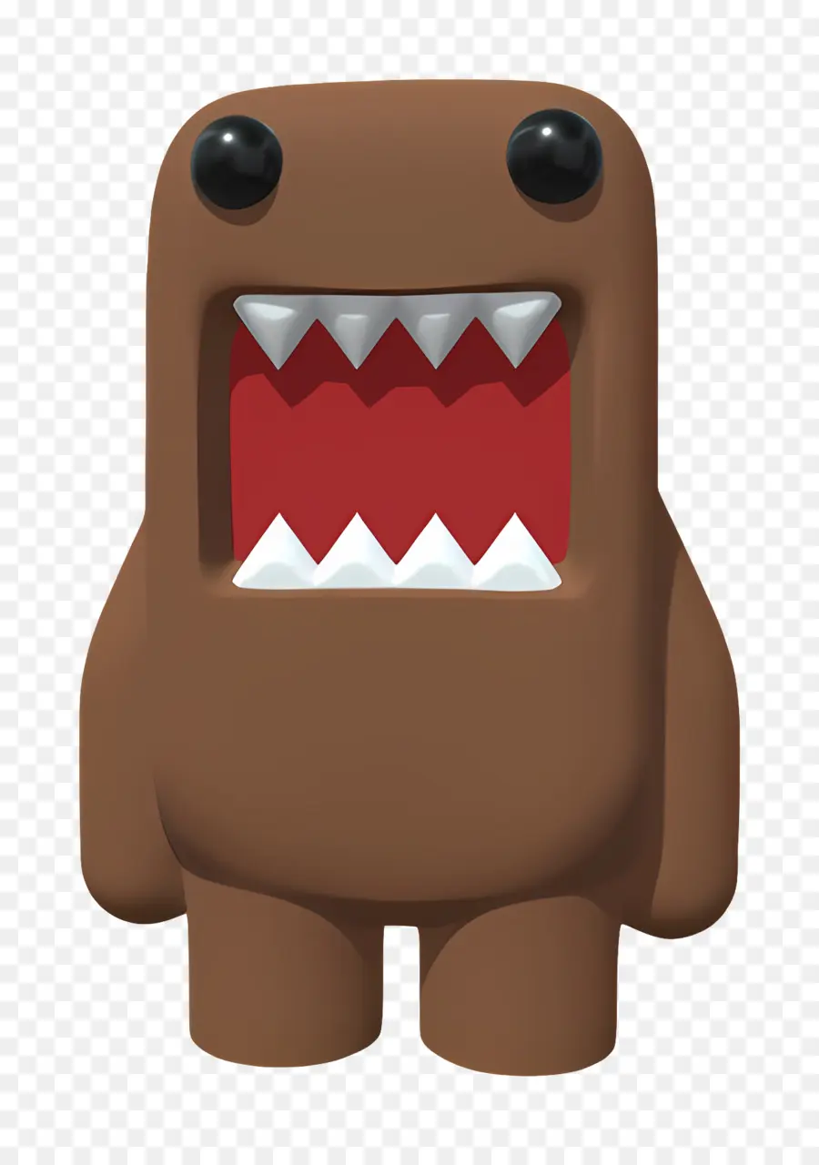 Domo Kun，Monster Coklat PNG