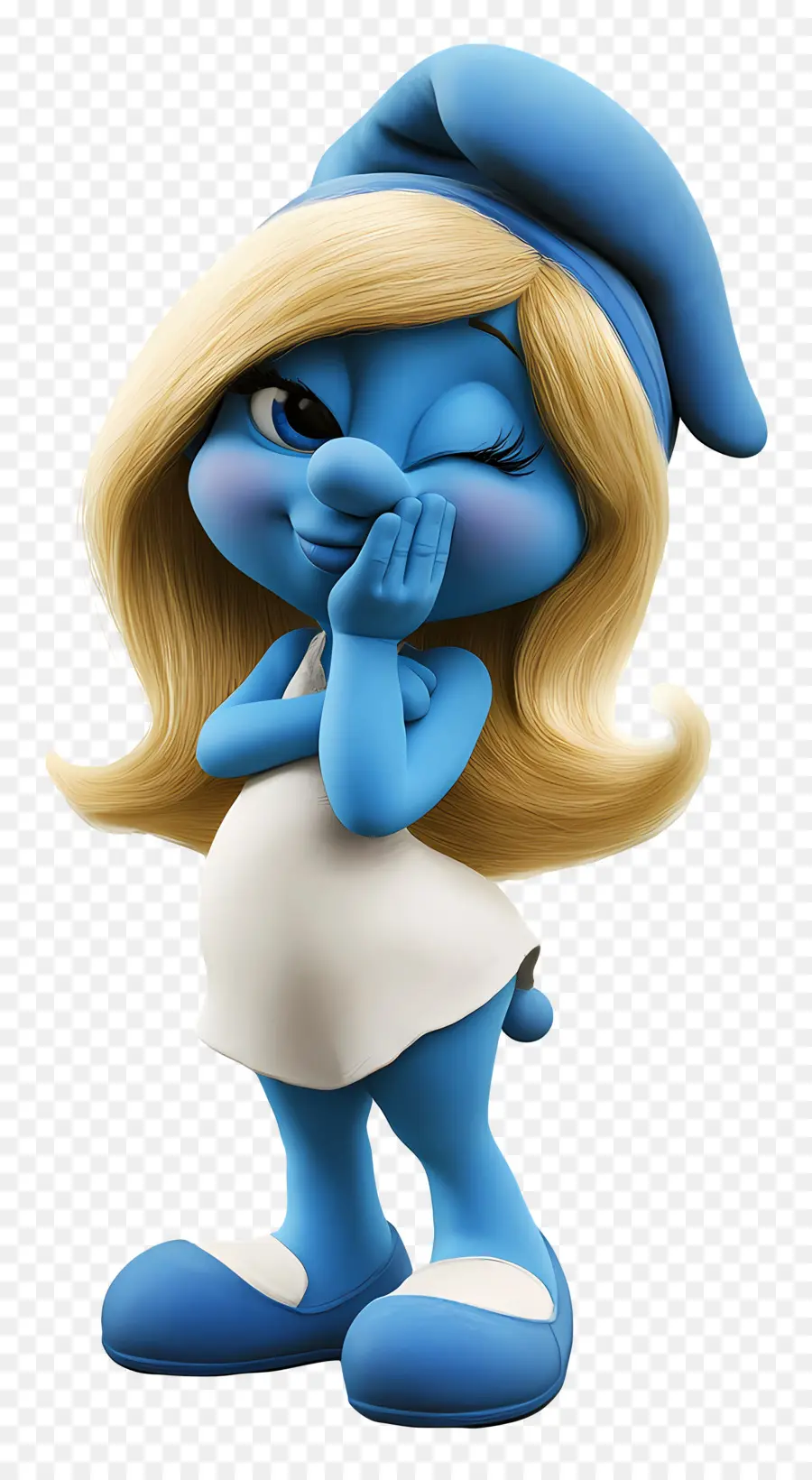 Smurfette，Karakter Kartun Biru PNG