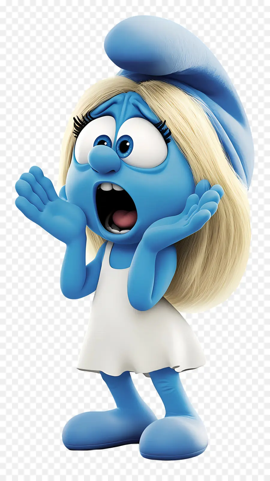 Smurfette，Karakter Kartun Biru PNG