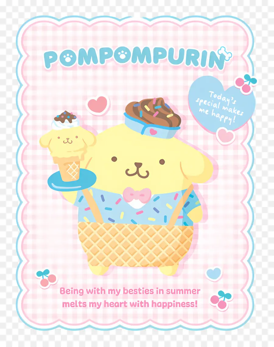 Pompompurin，Es Krim PNG