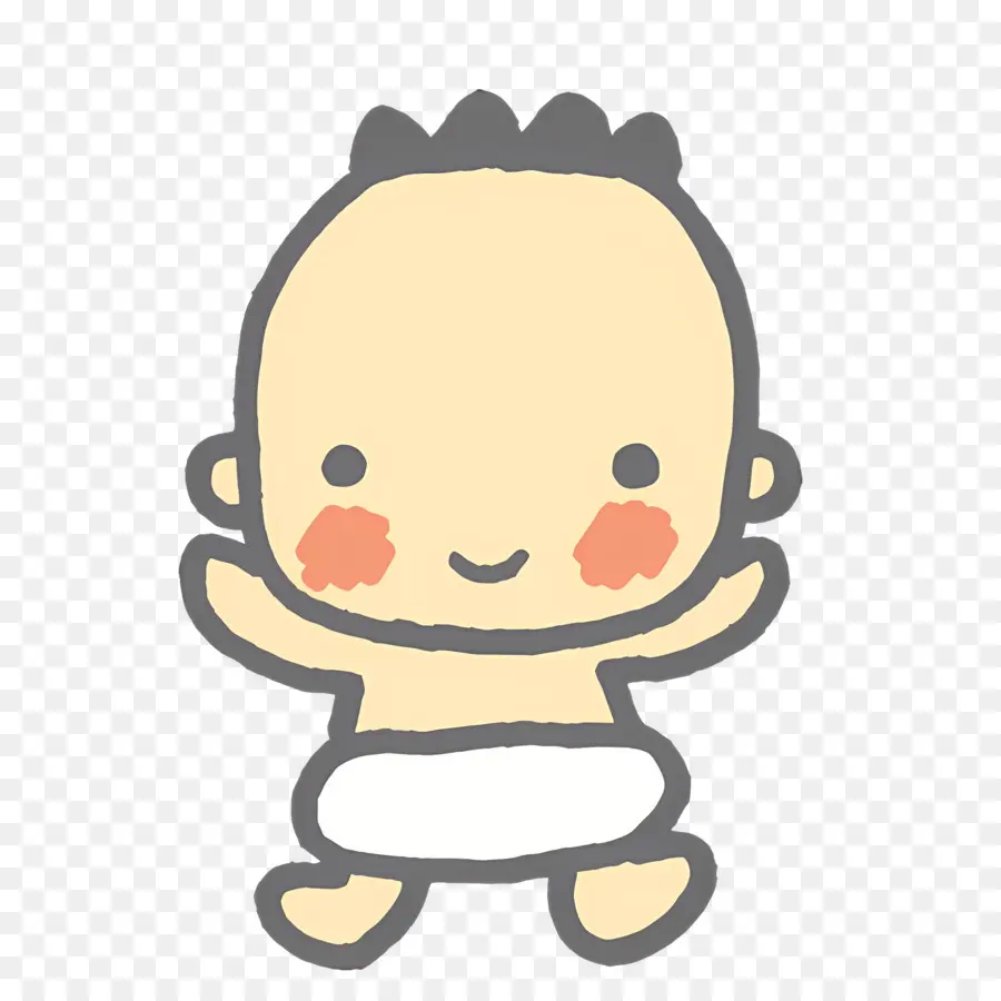 Acyangaichiban，Doodle Bayi Yang Lucu PNG