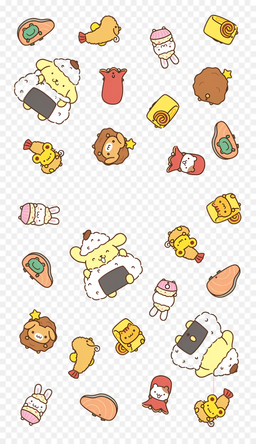 Pompompurin，Karakter Makanan Lucu PNG