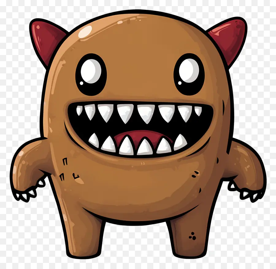 Domo Kun，Monster Coklat PNG