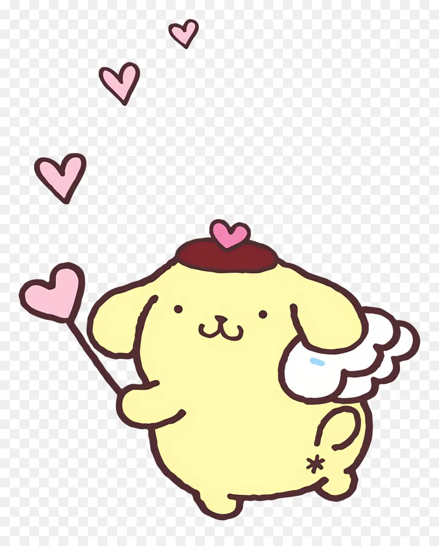 Pompompurin，Anjing Malaikat Lucu PNG