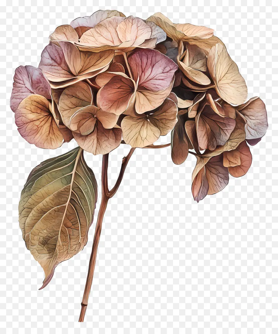 Hydrangea Kering，Hortensia PNG