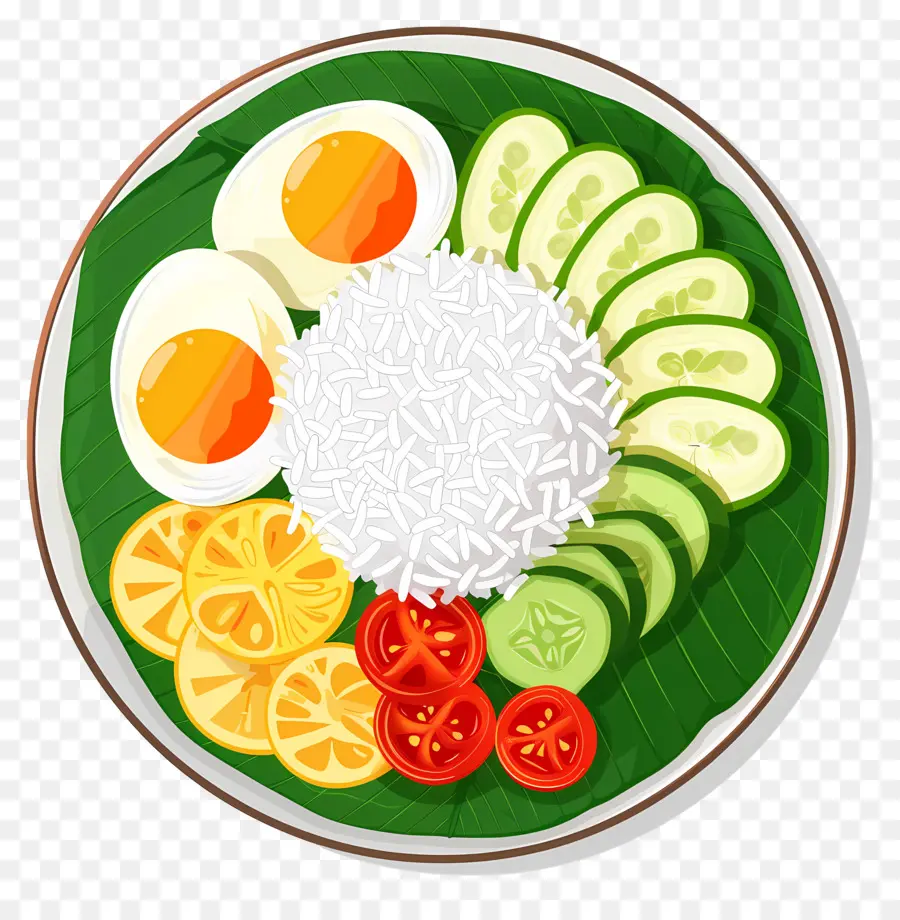 Nasi Lemak，Nasi Dan Telur PNG