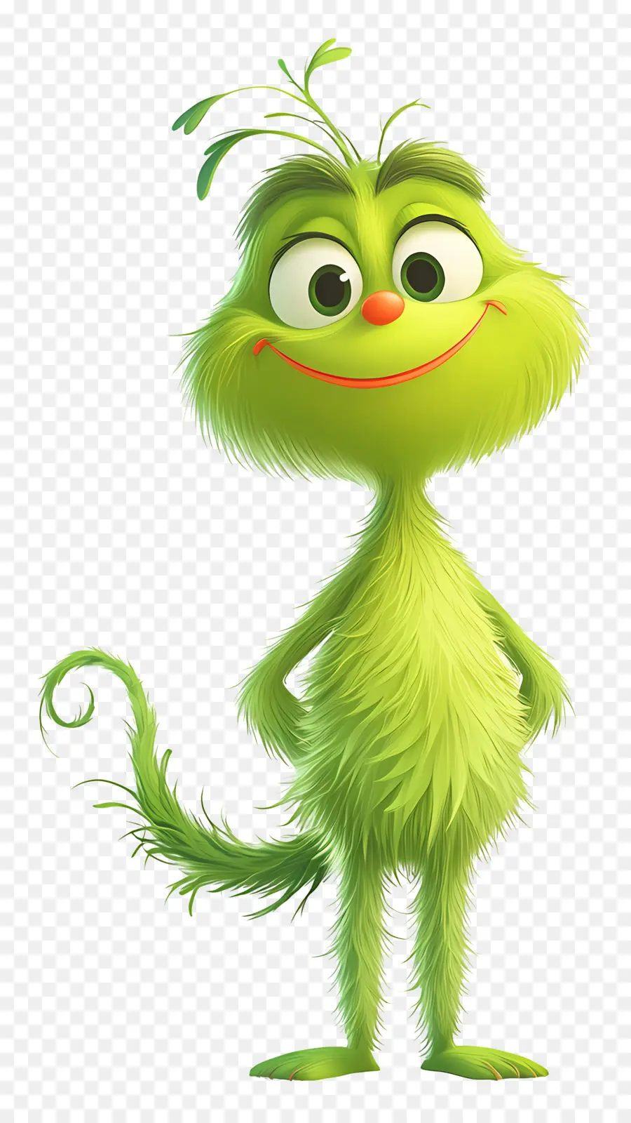 Kartun Grinch，Karakter Hijau PNG