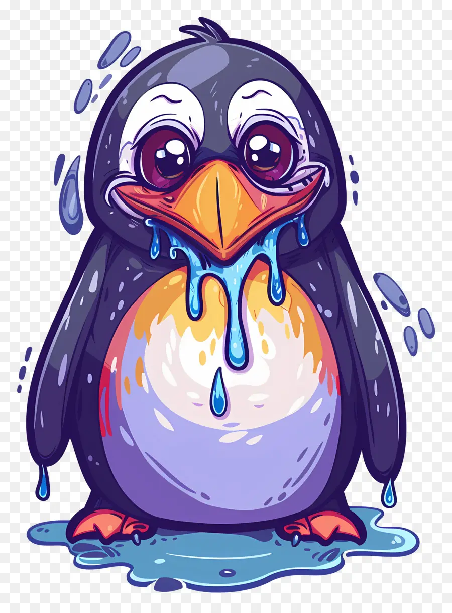 Pinguin Menangis，Pinguin Yang Lucu PNG