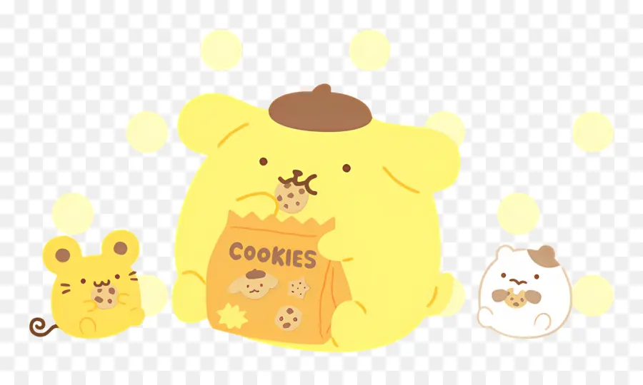 Pompompurin，Karakter Kue Lucu PNG