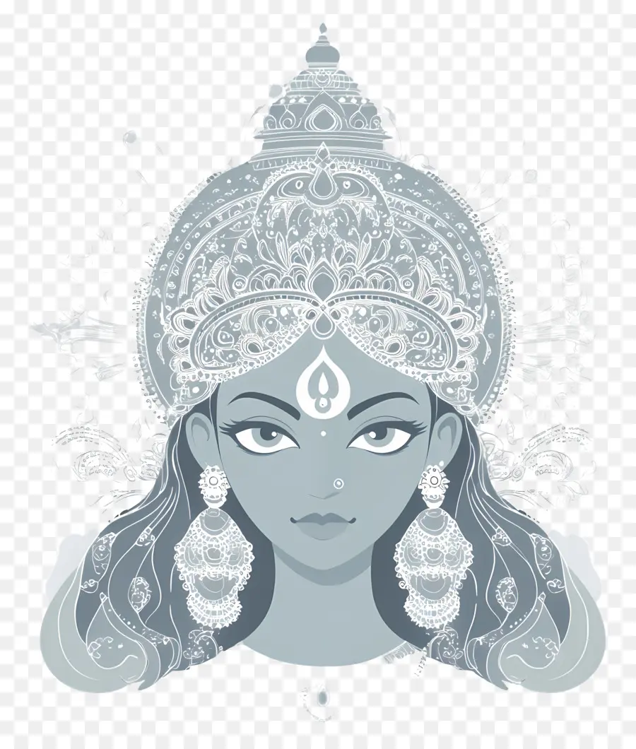 Navratri，Ilustrasi Dewi PNG