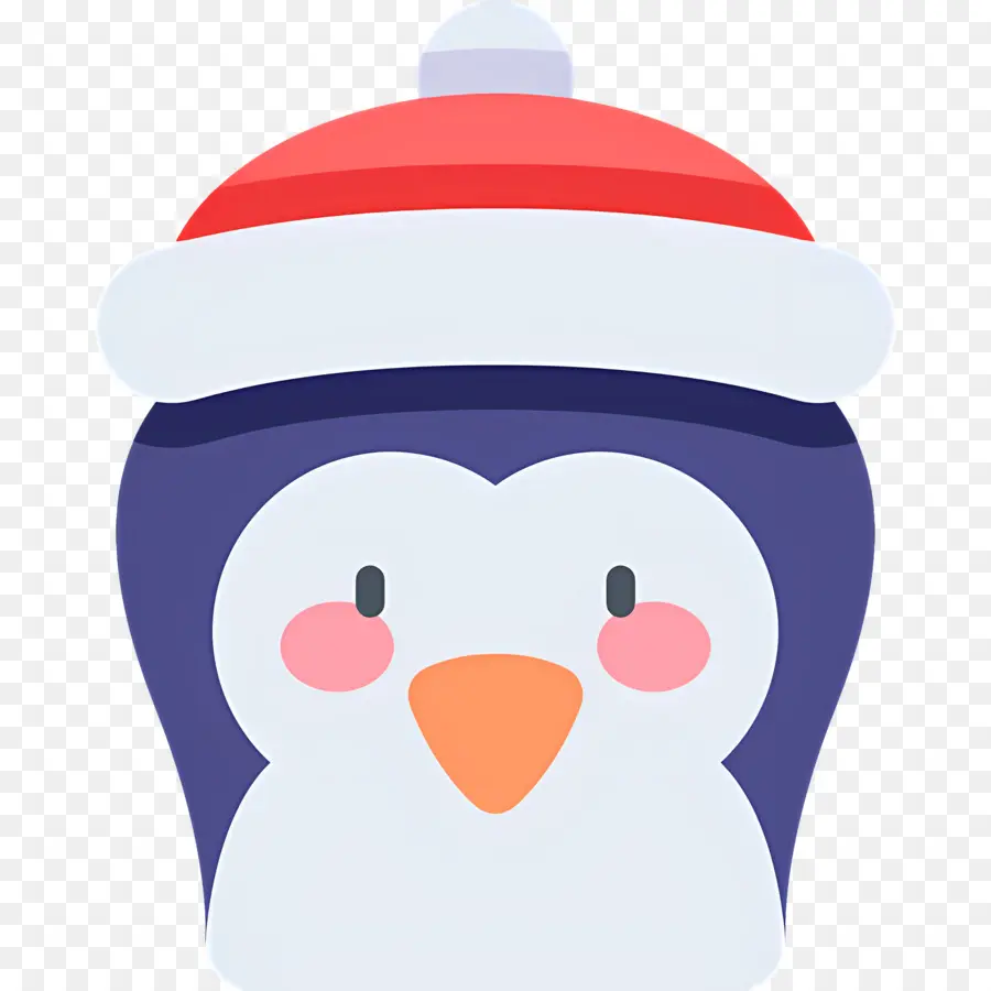 Penguin Natal，Penguin Dengan Topi Musim Dingin PNG