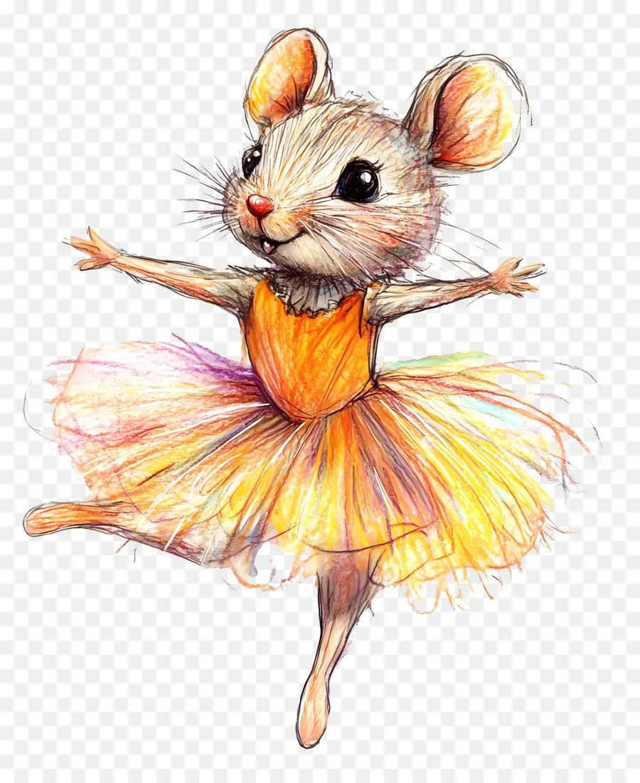 Tikus Balet，Balerina Tikus PNG