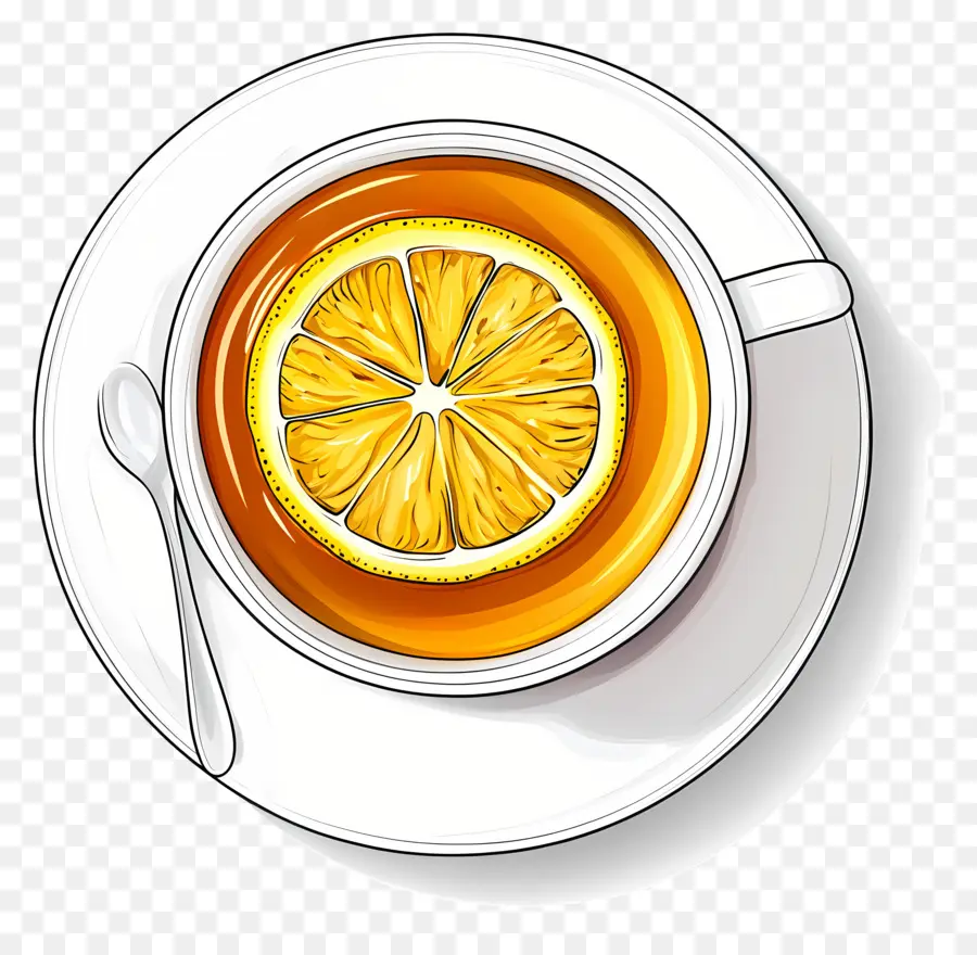 Teh Dengan Lemon，Secangkir Teh Dengan Lemon PNG