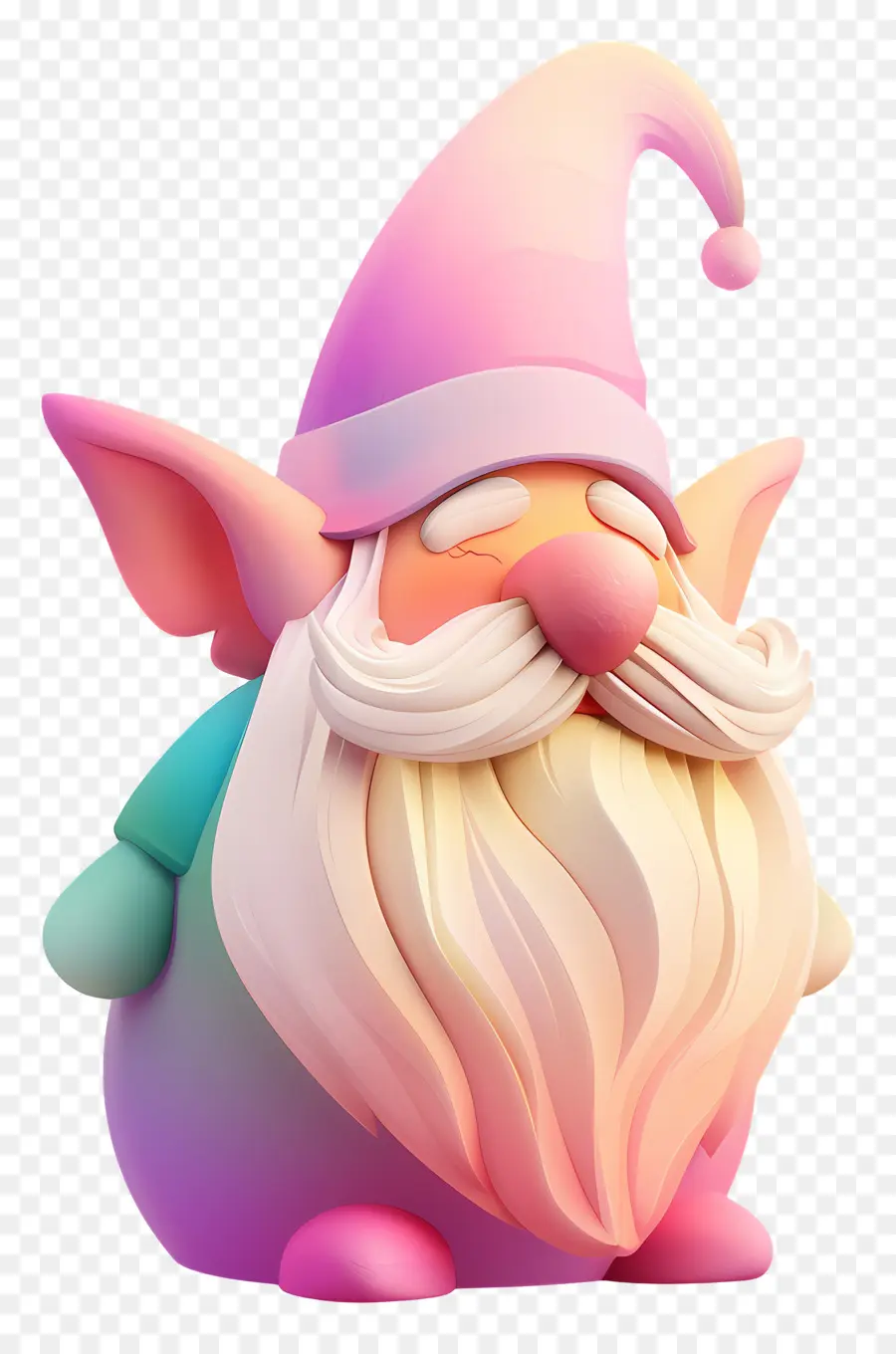 Kurcaci Natal，Gnome Berwarna Warni PNG