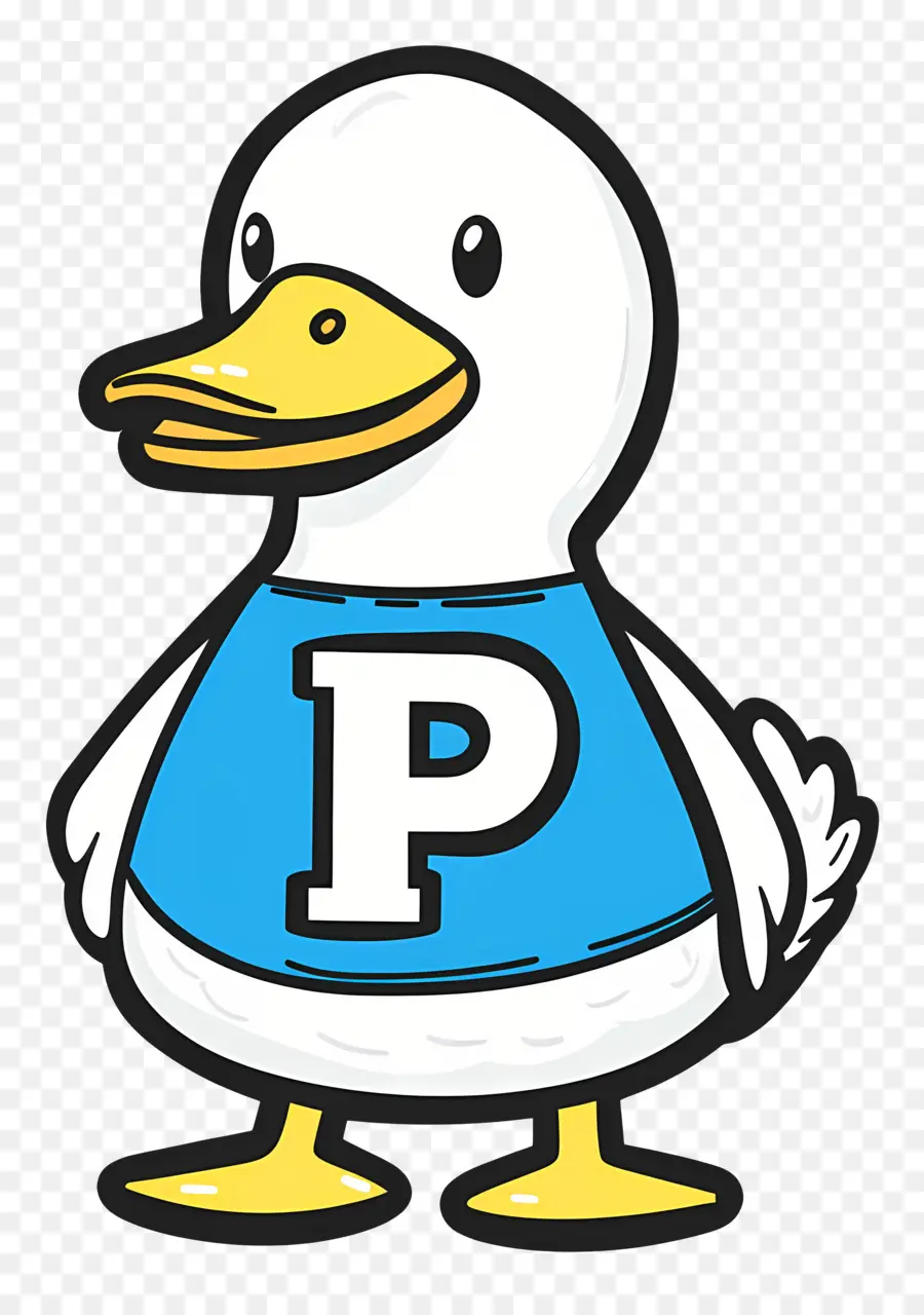 Bebek Yang Lucu，Bebek Kartun Dengan Surat PNG