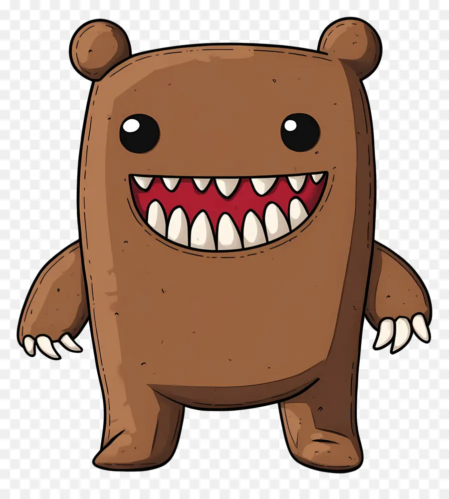 Domo Kun，Monster Coklat PNG