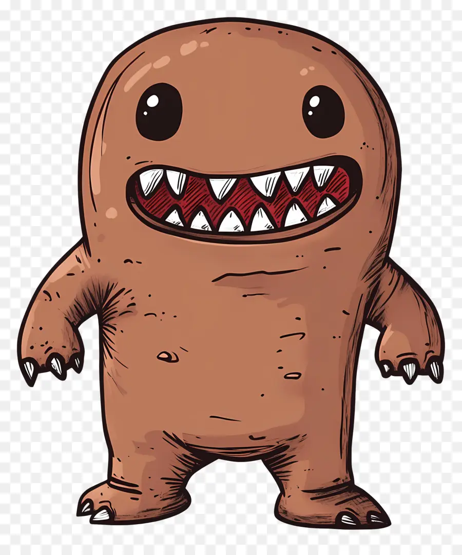 Domo Kun，Monster Coklat PNG