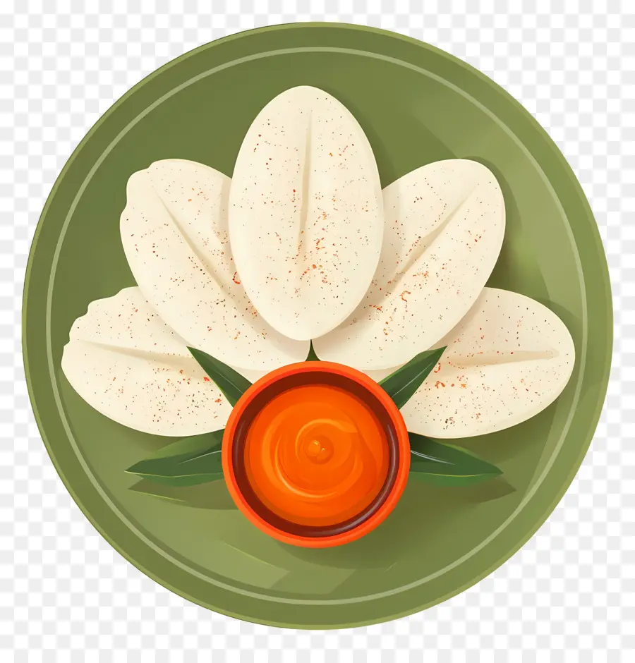 Idli，Aku Sedang Bersama Chutney PNG