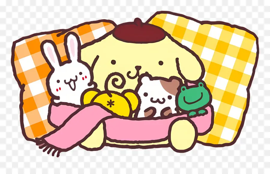 Pompompurin，Pompompurin Dan Teman PNG