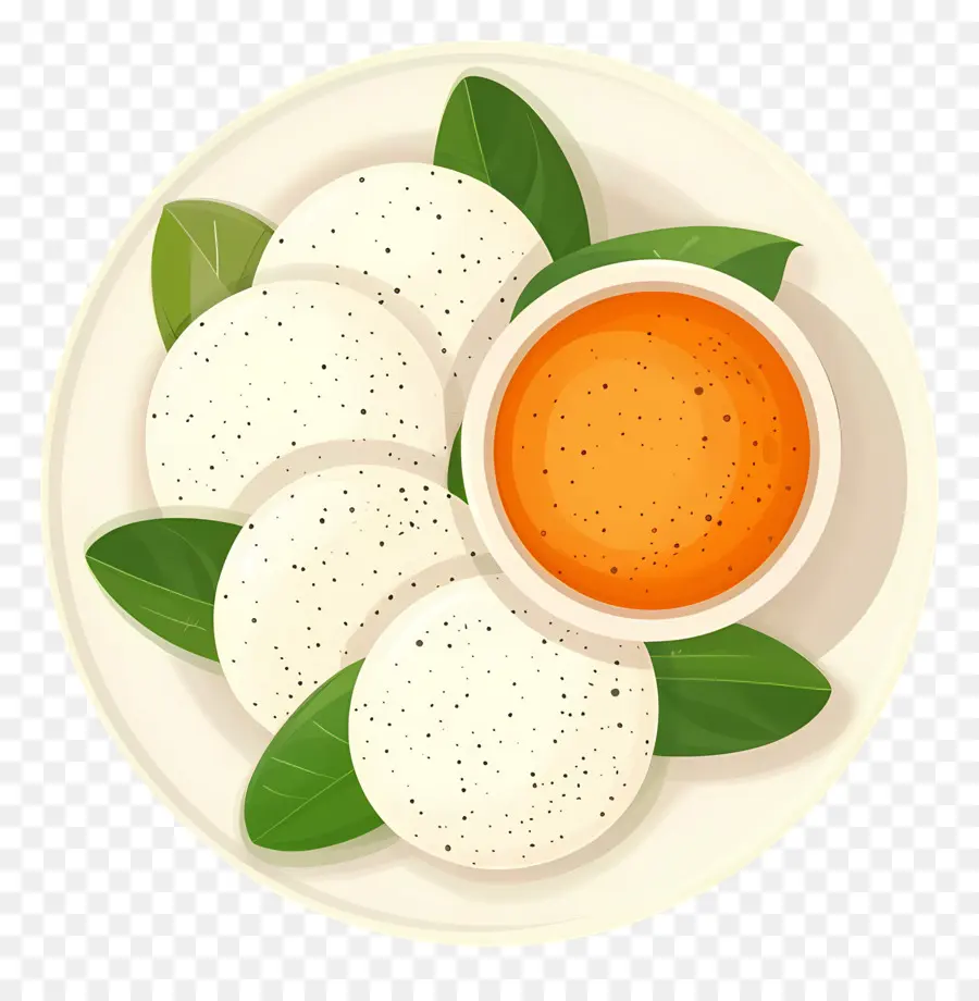 Idli，Aku Sedang Bersama Chutney PNG