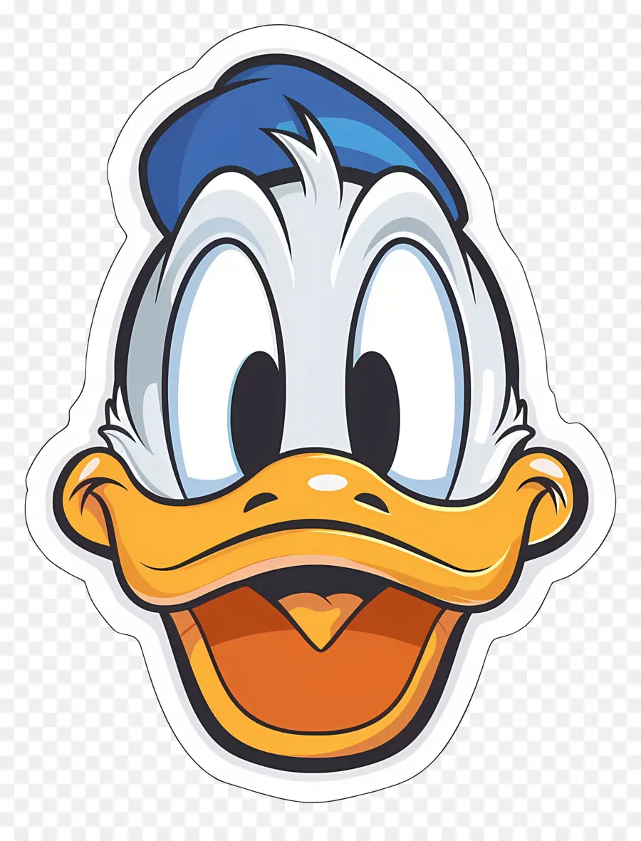 Donald Bebek，Wajah Bebek PNG