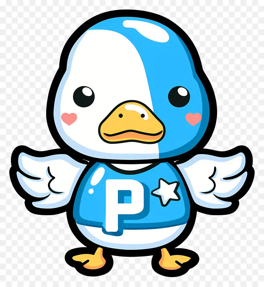 Bebek Yang Lucu，Bebek Biru PNG