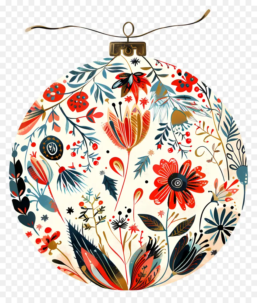 Ornamen Bola Bunga，Ornamen Bunga PNG