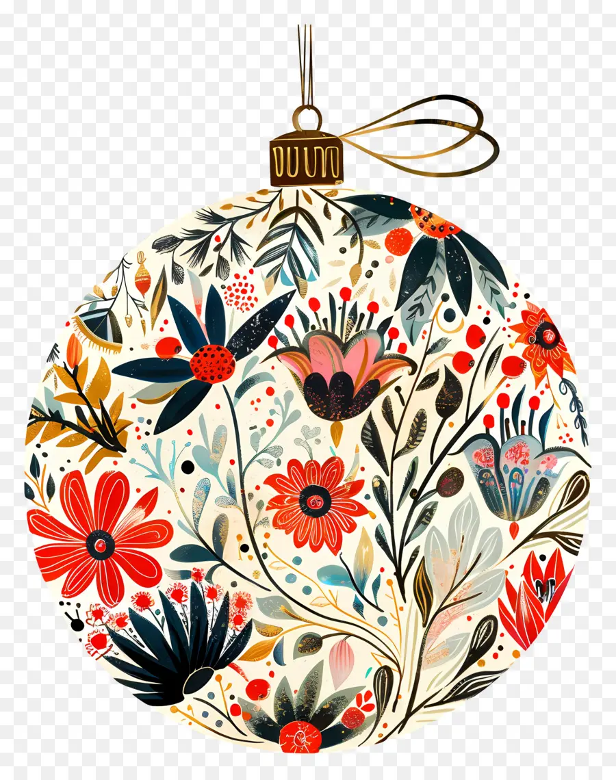 Ornamen Bola Bunga，Ornamen Bunga PNG