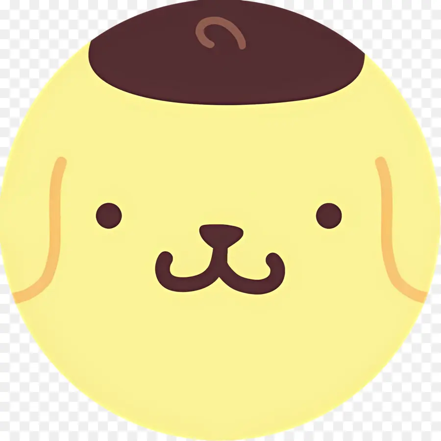 Pompompurin，Wajah Anjing PNG