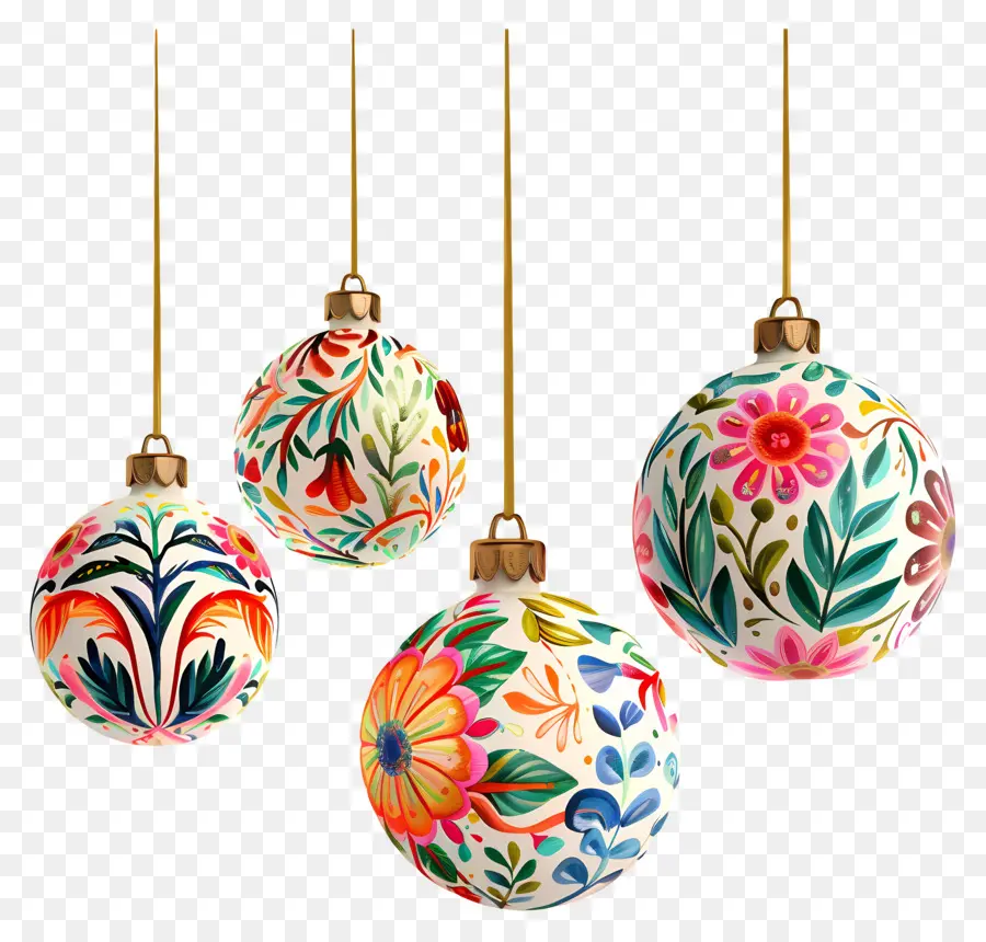 Ornamen Bola Bunga，Ornamen Bunga PNG