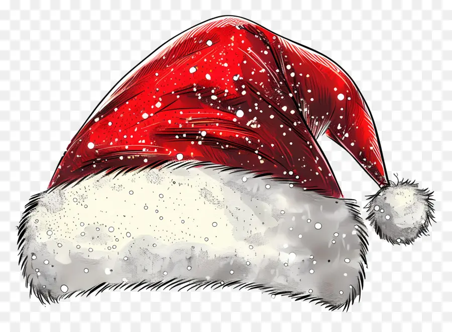 Topi Santa Claus，Topi Santa PNG