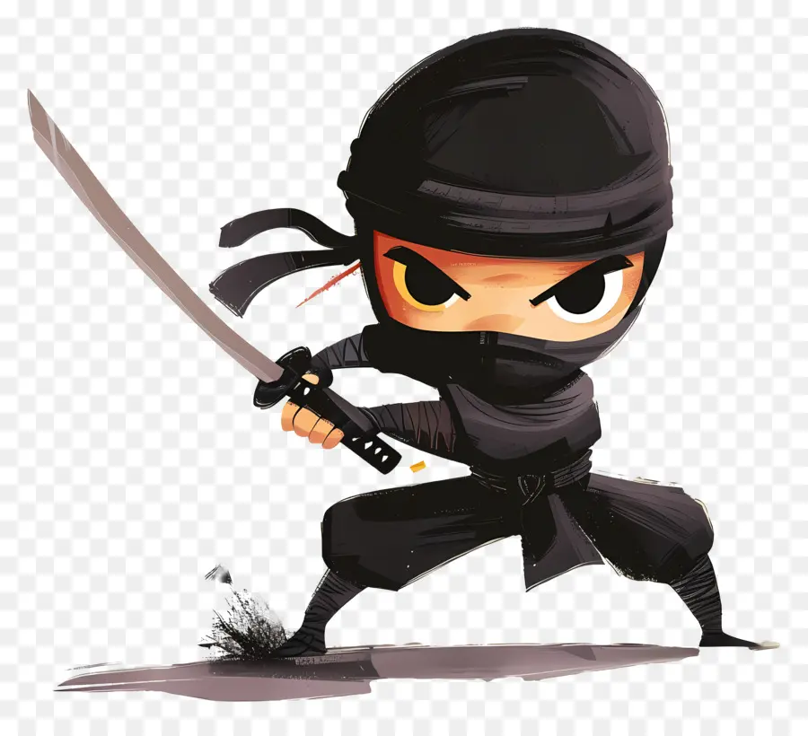 Ninja，Ninja Dengan Pedang Ganda PNG