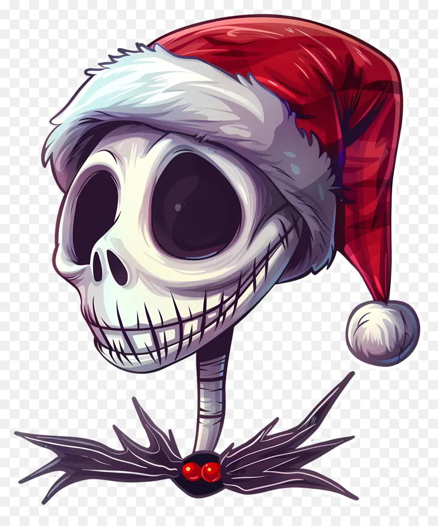 Jack Skellington，Kerangka Topi Santa PNG