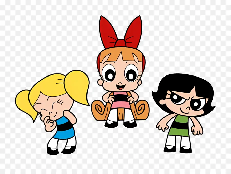 Gadis Powerpuff，Kartun PNG