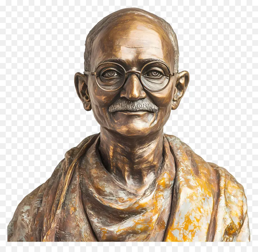 Gandhi Jayanti，Patung Perunggu PNG